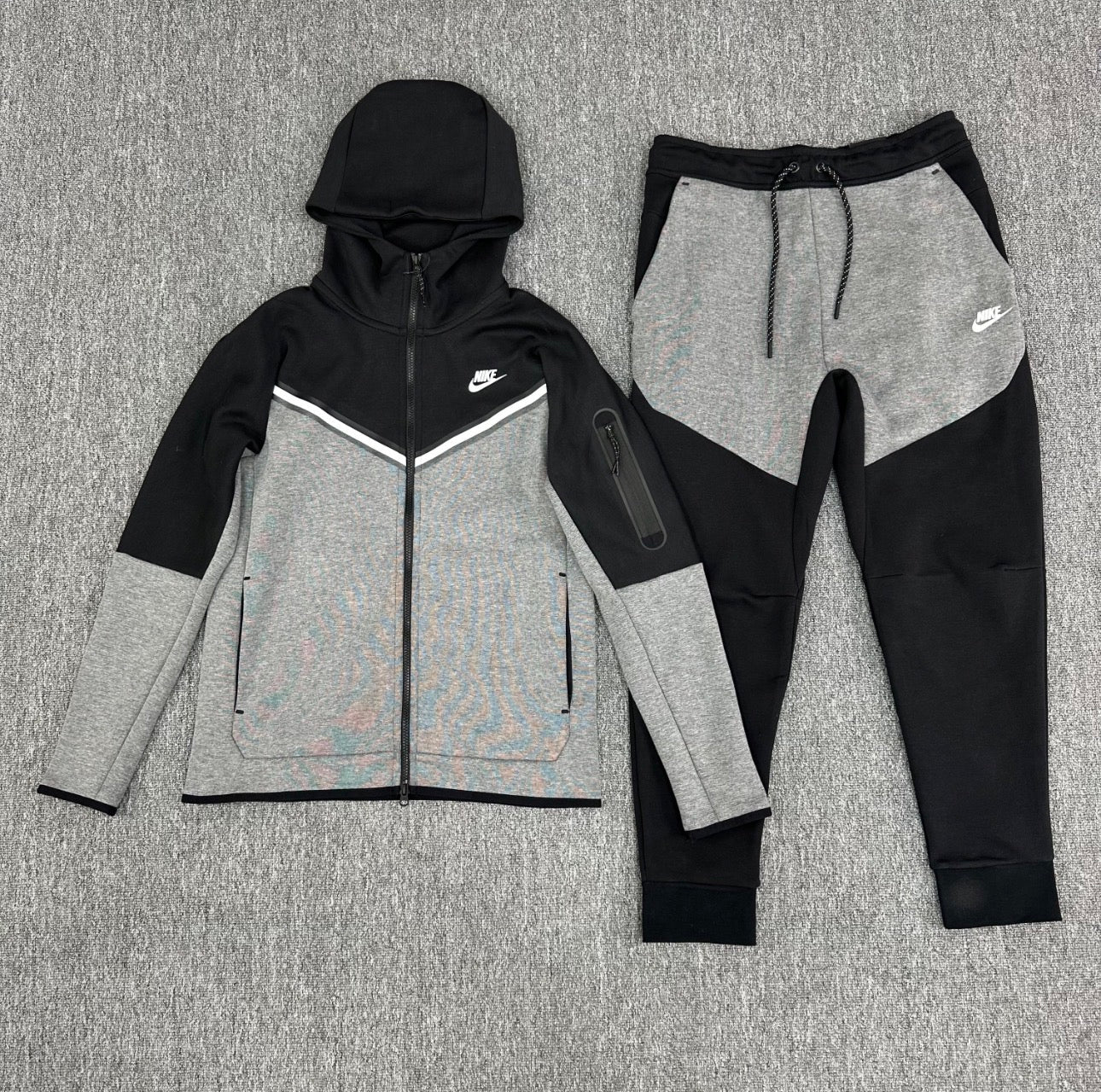 Black-Grey Running Tracksuit